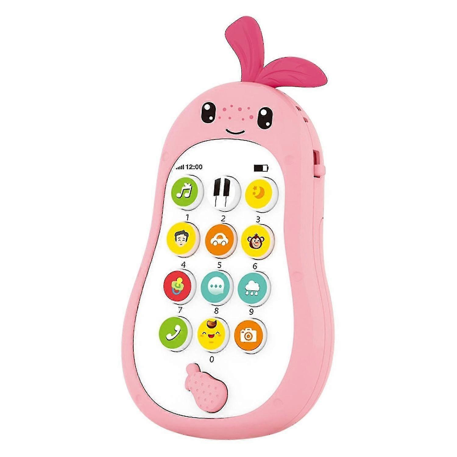 Kids Phone Toy With Music And Vibration Bilingual For Baby Early Learning Toy