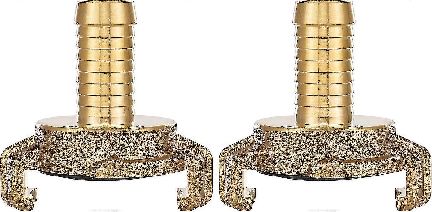 2x Brass Quick Coupling 1/2 Inch Socket (geka System Connection 1/2 Inch Socket)