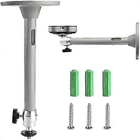 Deckenprojektor-Halterung Verstellbare Deckenhalterung Projektor-Projektor-Wandhalterung Universelle Deckenhalterung (Silber)