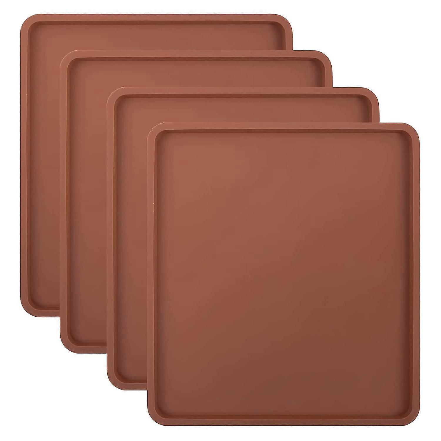 4pcs Silicone Dehydrator Mats With Edge - Silicone Sheets Compatible