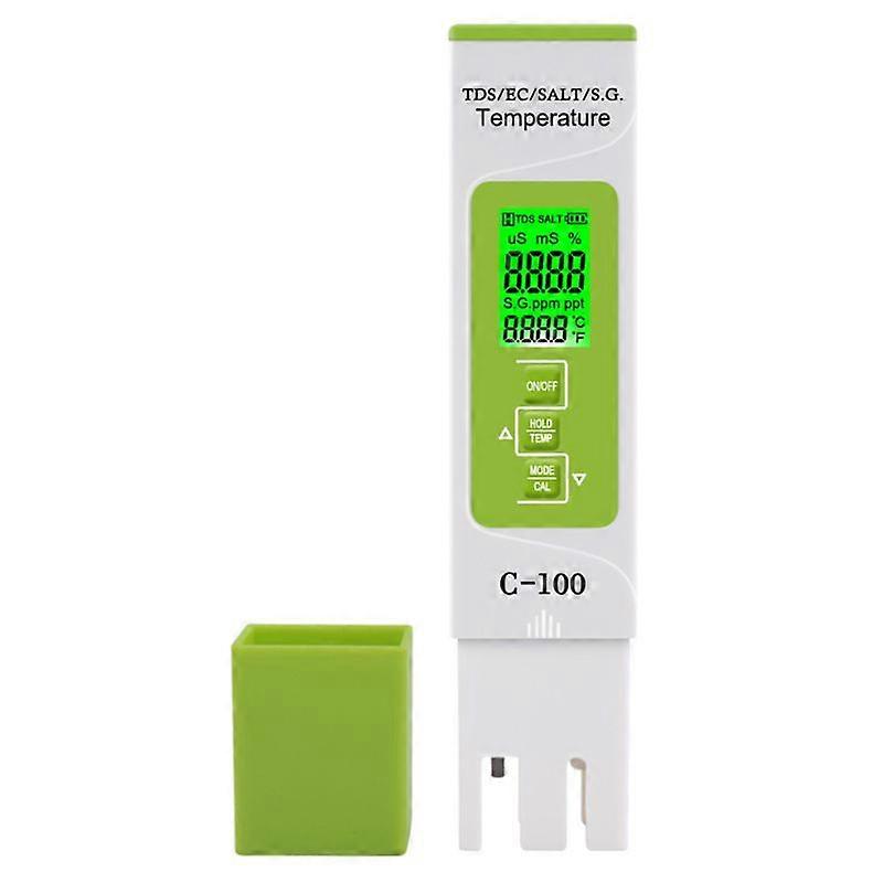5 in 1 TDS / EC / Salinity / S.G. / Temperature Meter Digital Water Quality Tester for household Pools Drinking Water Aquarium