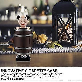 novelty cigarette case Funny Cigarette Dispenser, HENGBIRD Funny Cigarette Dispenser Wooden Pop-up Cigarette  Box for 10 Cigarettes, Cigarette Case, String Toy, Gift for Men