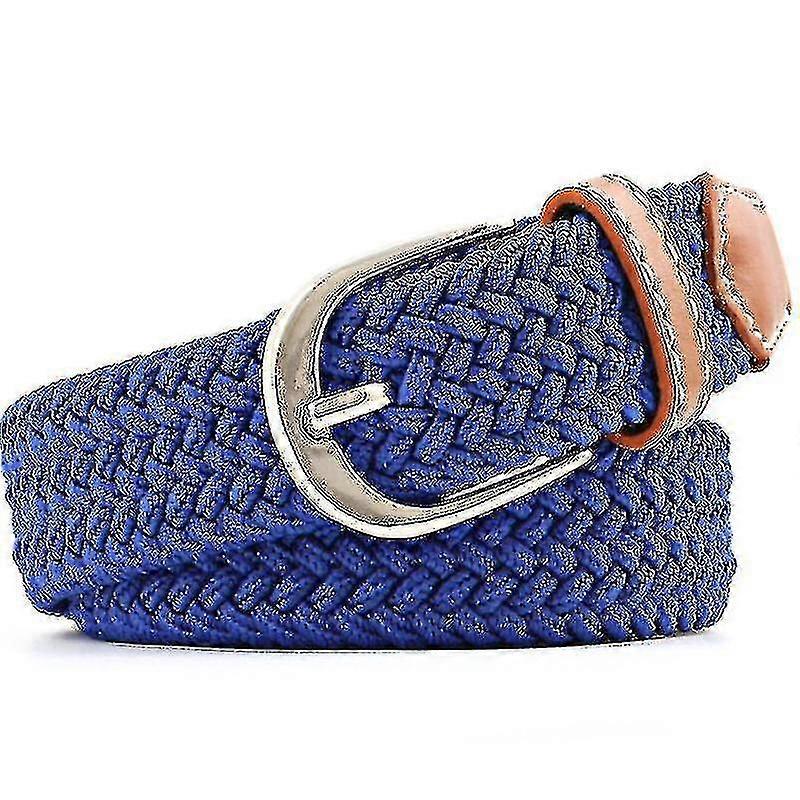 Unisex Elastisk Webbing Flettet Stretch Plaited Vevde Spenner Belter