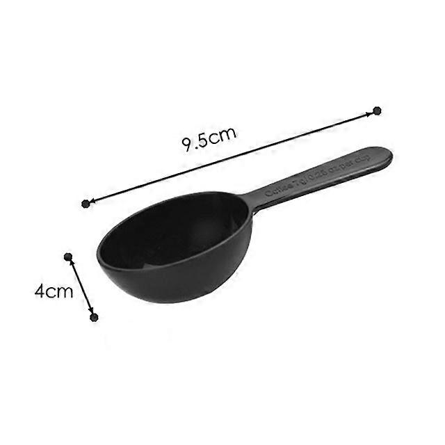Long Handle PP Measuring Spoon Black Baking Accessories Coffee Protein Scoop Multi Purpose Kitchen Tools