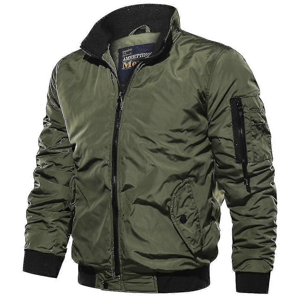 Mannen Bomber Jacket Motorfiets Pilot Coat Outwear