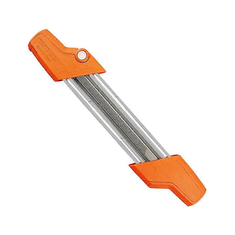 Orange 2 In 1 File Holder For Chainsaw Chain 3/8" P 4.0 Mm
