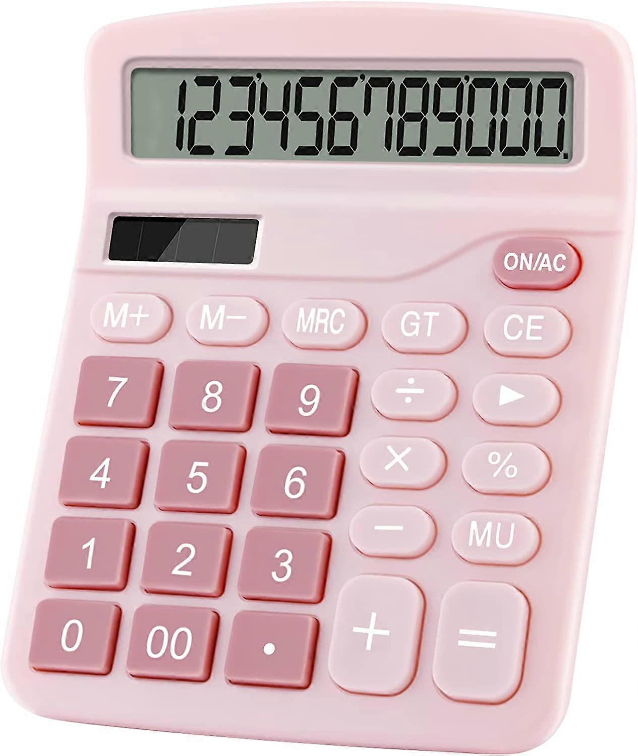 12-Digit Calculator, Basic Desktop Calculator Large Display Electronic Calculators Handheld Calculator