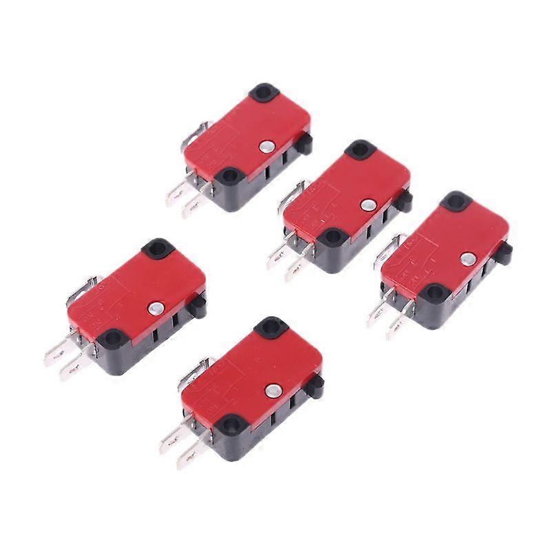 5Pcs 250V 16A Safety Micro Limit Switch V-15-1C25 Roller Lever Snap Action
