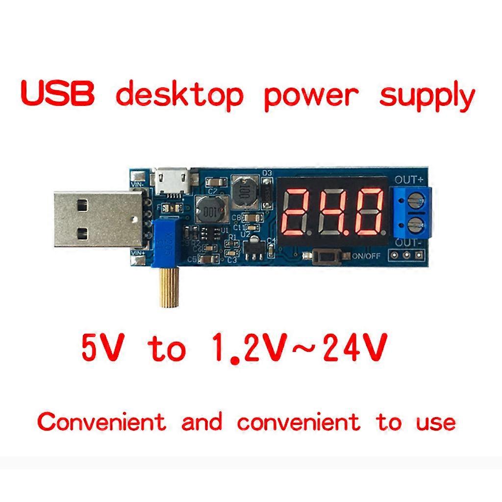 DC-DC 5V to 1.2V-24V USB Step UP/Down Power Supply Module Adjustable Converter