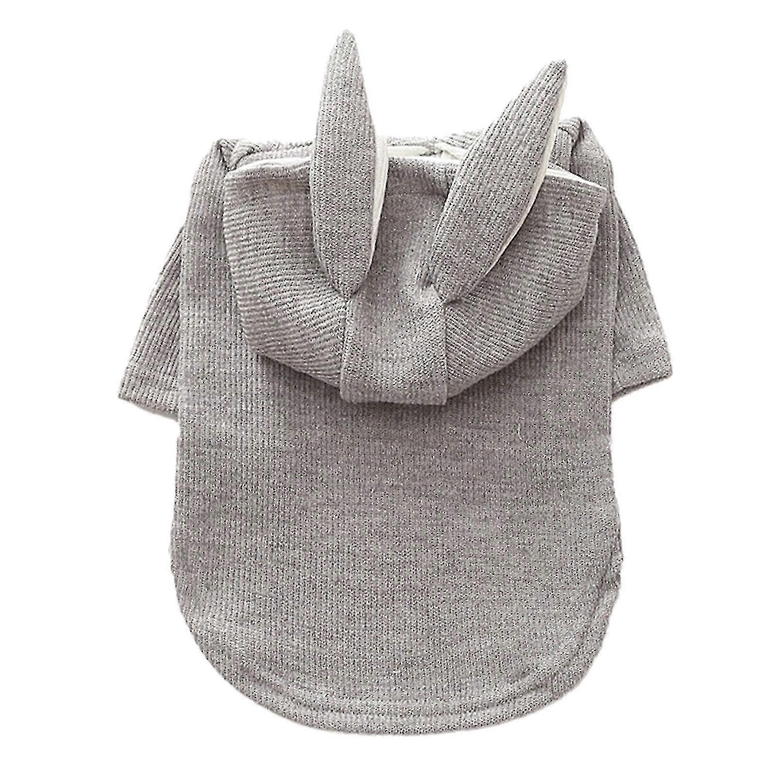 Sweter dla zwierząt Bunny Ear Shape Keep Warmth Z kapturem Dzianinowy strój dla psów domowych Na jesień Jikaix