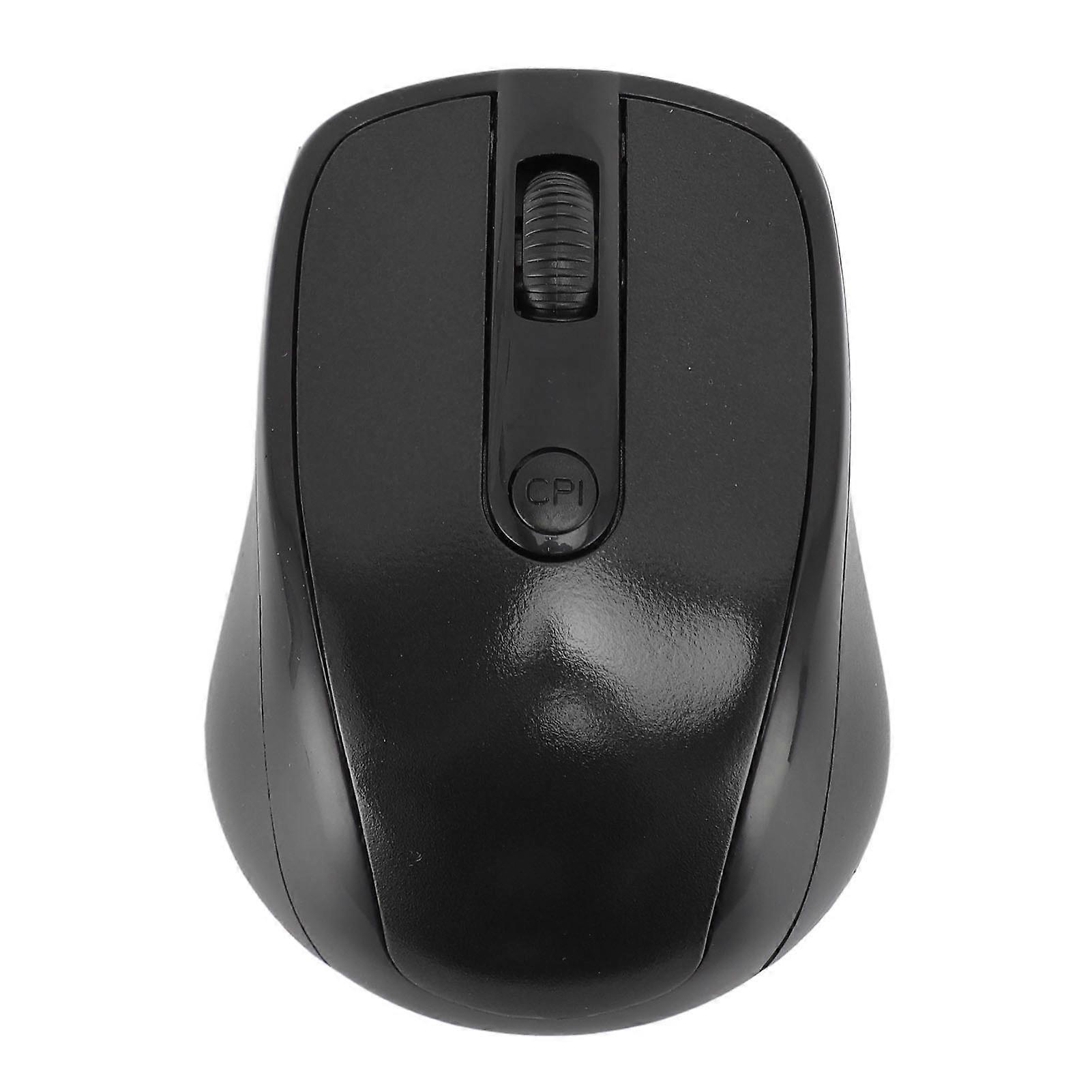 2.4G Wireless Mouse Ergonomic Optical Mouse High Sensitivity for Laptop PC Notebook Computer Black, Comfortable Silent Click Portable