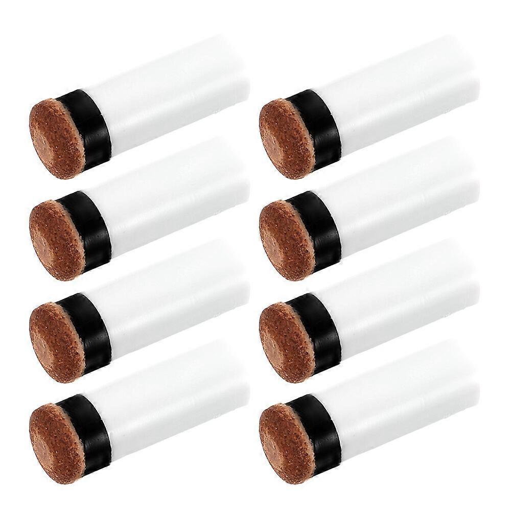 8pcs Replaceable Pool Cue Tips Small Billiard Tips Replacements Pool Cue Accessories