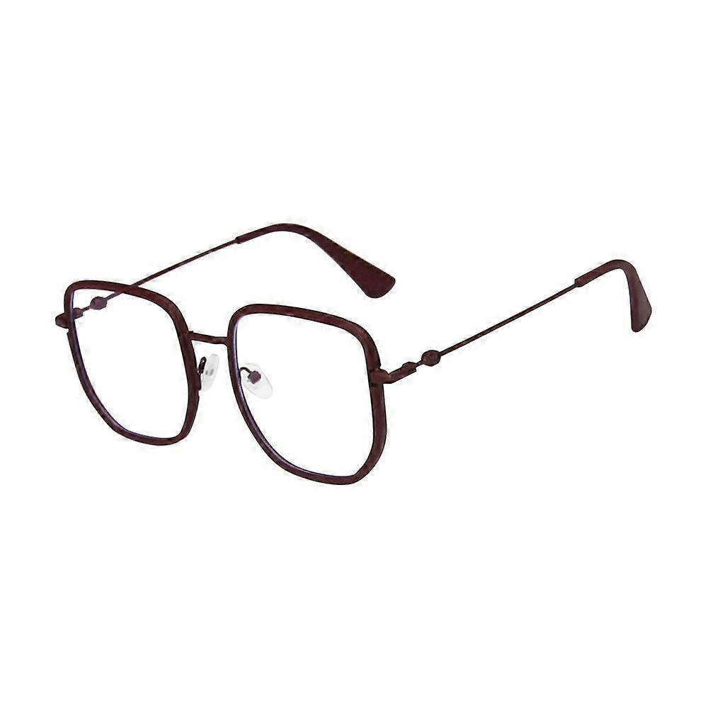 Fashion Pink Anti-blue Light Glasses for Women Classic Alloy Square Frame Optical Computer Spectacles Blue Rays Blocking Eyewear