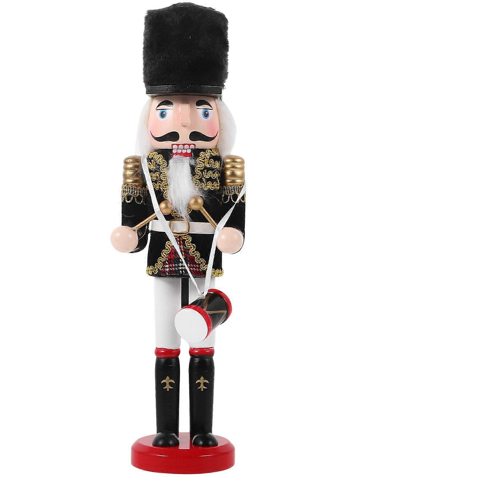 Nutcracker Desktop Decoration Xmas Nutcracker Christmas Ornament Nutcracker Wood Craft