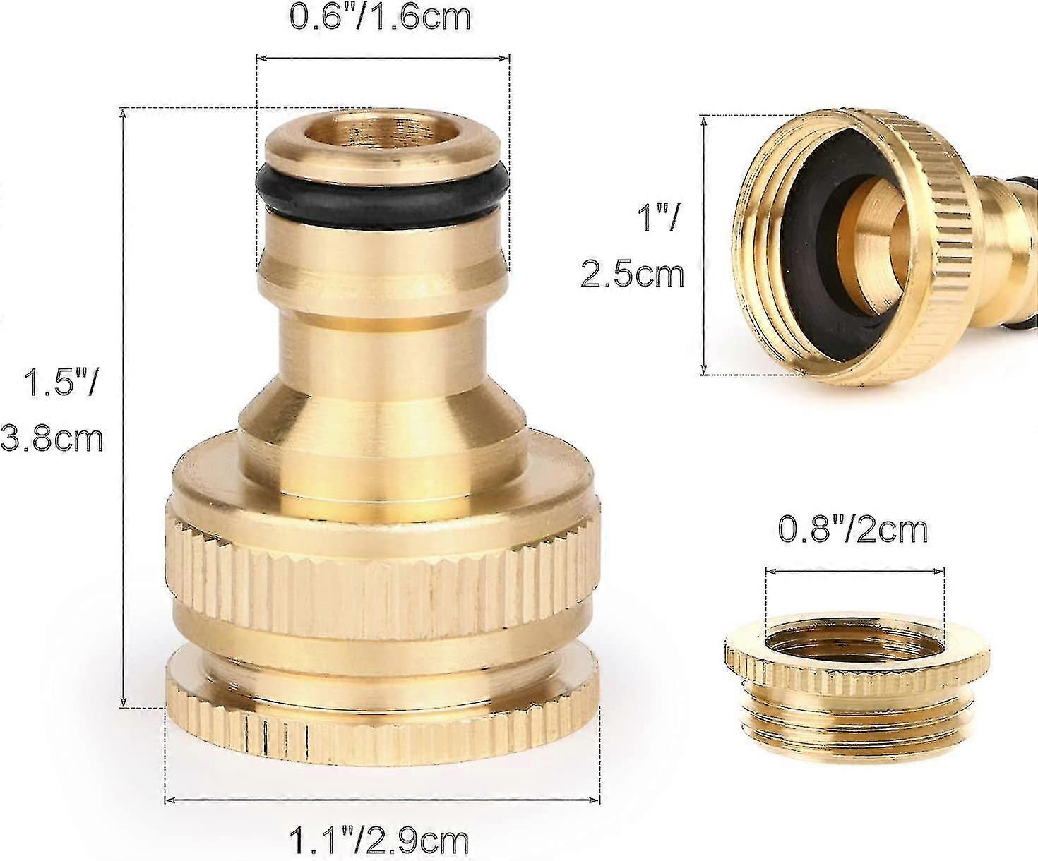 All Copper 4-point/6-point Dual Purpose Standard Connector For Washing Machines Pure Copper Standard Connector