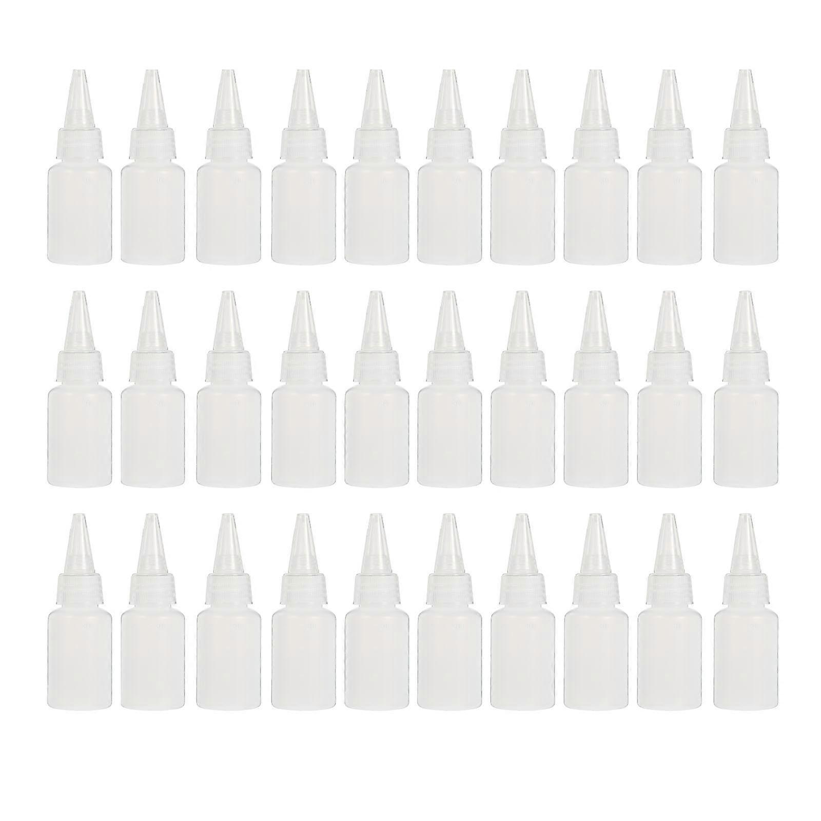 30 Pcs Squeeze Bottles Liquids Squeeze Honey Bottle Salad Dressing Applicator Bottle Paint Squeeze Bottles