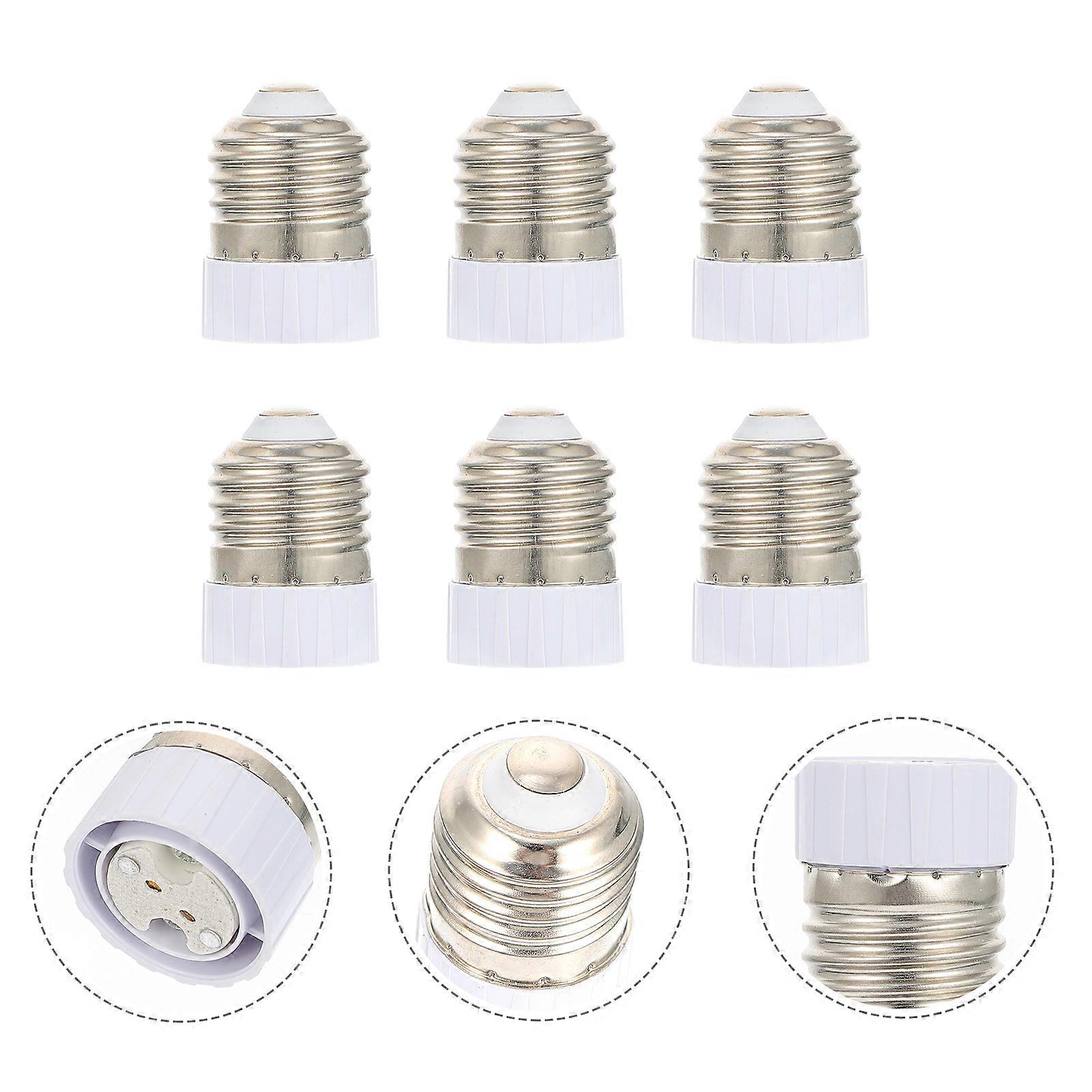 6 Pcs LED Lightbulbs E27 Light Bulb Adapter Light Bulb Adapter Socket Converter E27 Socket LED Light Adapter