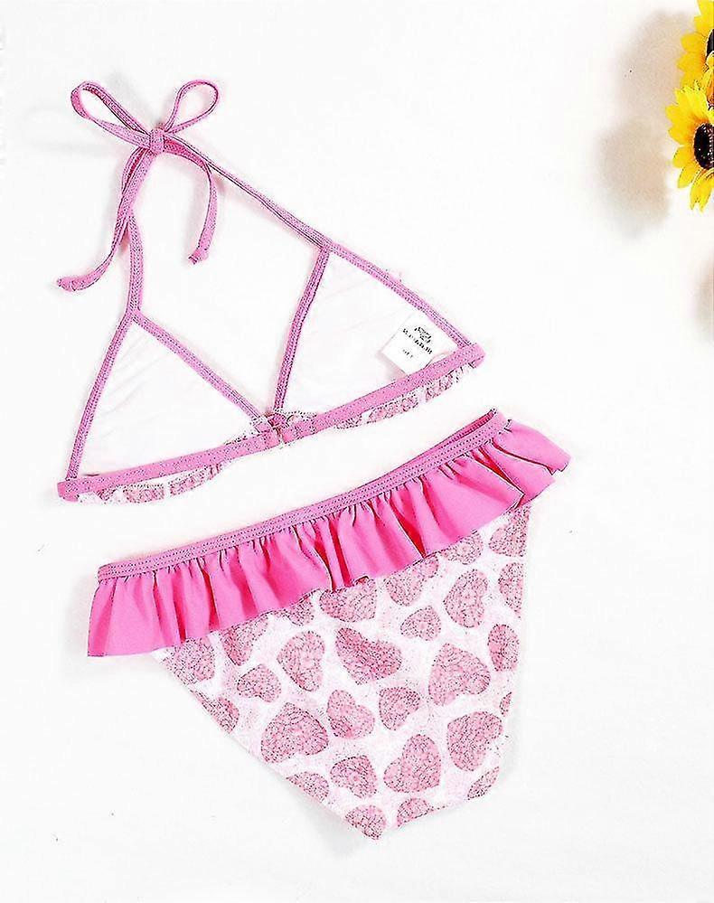 Filles de bikini d’enfants de maillot de bain fendu maillots de bain d’enfants de triangle