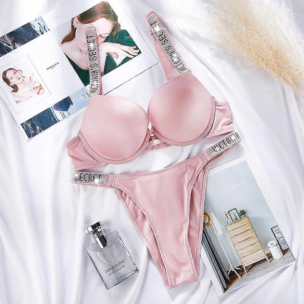 Kadın Sütyen Seti Seksi İç Çamaşırı V Push Up Sütyen S Gizli İç Çamaşırı Seti Artı Boyut