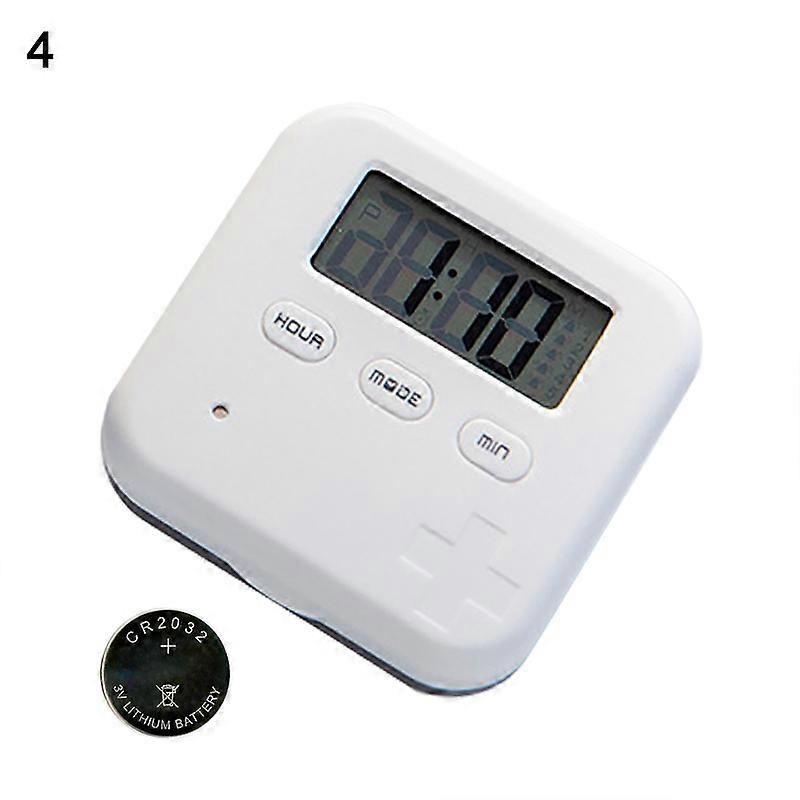 Timing Reminder Pill Box Convenient ABS Electronic Alarm Timer Pill Case for Office JIKAIX