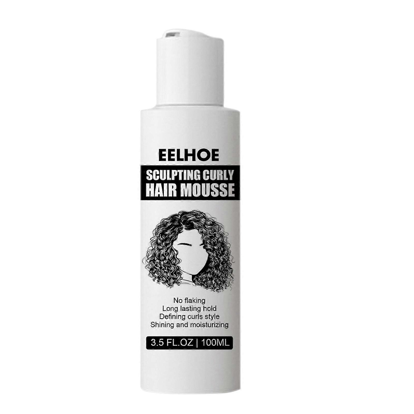 100 ml långvarig hårmousse ljusare hårfärg naturlig curl boost skulpterande hårstudskräm för kvinnor
