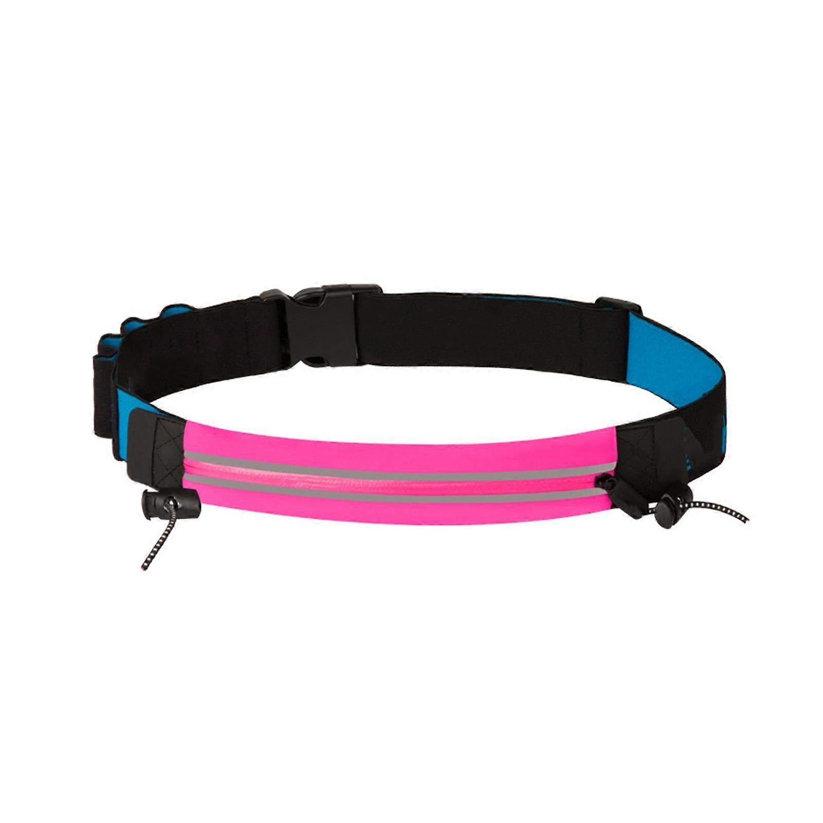 Fanny Pack Adjustable Waterproof Quick Release Zipper Closure Reflective Design Item Storage Elastic Unisex Running Waist Bag Phone Storage Pouch Spor
