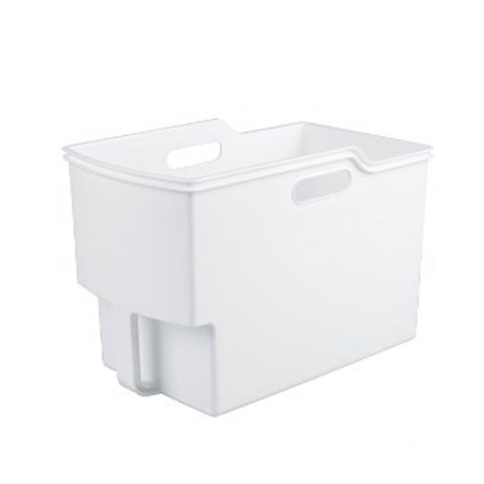 Storage Box Large Capacity Anti-slip Handle Big Opening Storing Raised Bottom Kitchen Cabinet Miscellaneous Container Organizer Daily Use QingHai