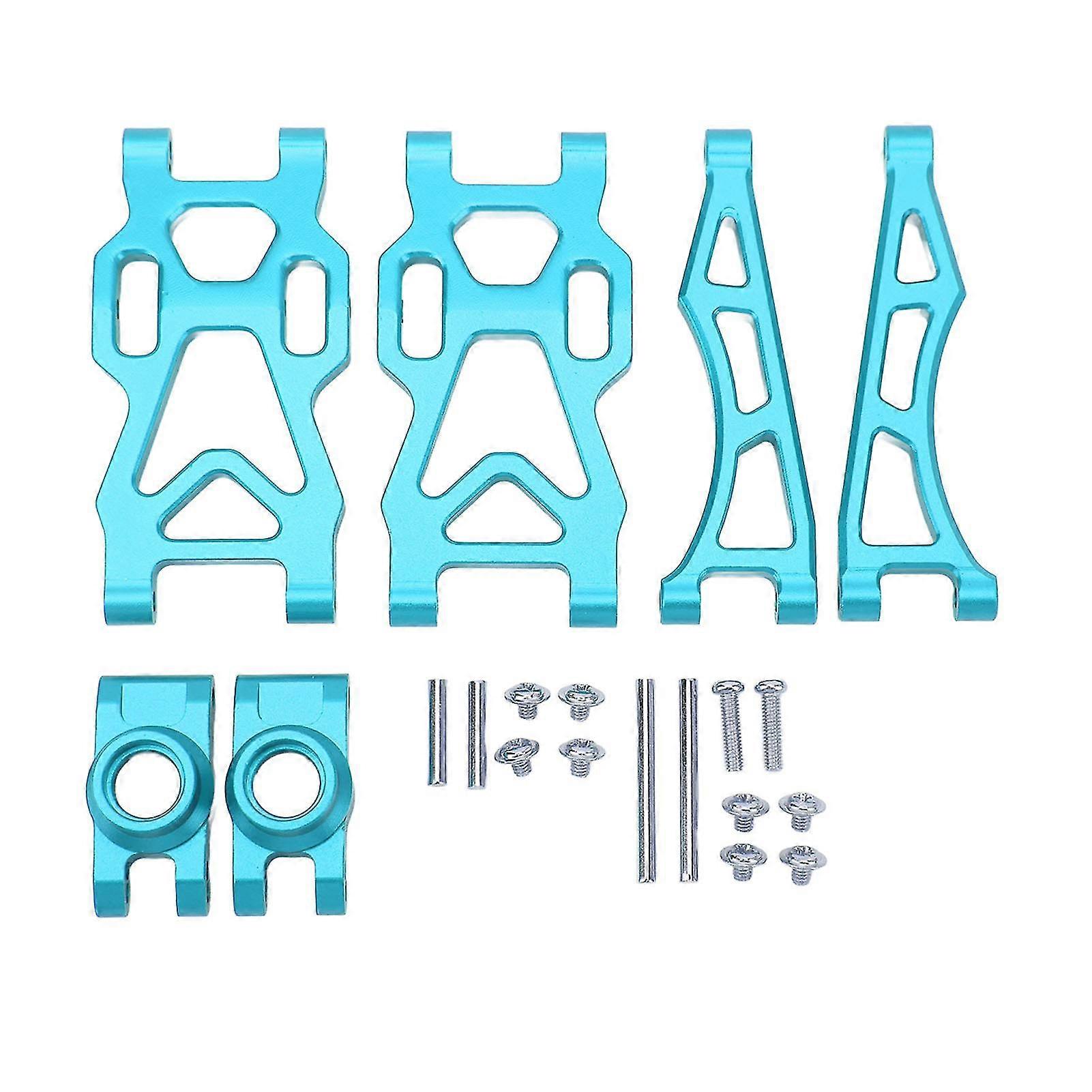 RC Swing Arm Kit - 2024 alumiiniseoksesta valmistettu takaosan alempi ylempi jousitusvarsi taka-akselikupilla SCY 16101PRO, 16102 1/16 RC -autotarvikkeet