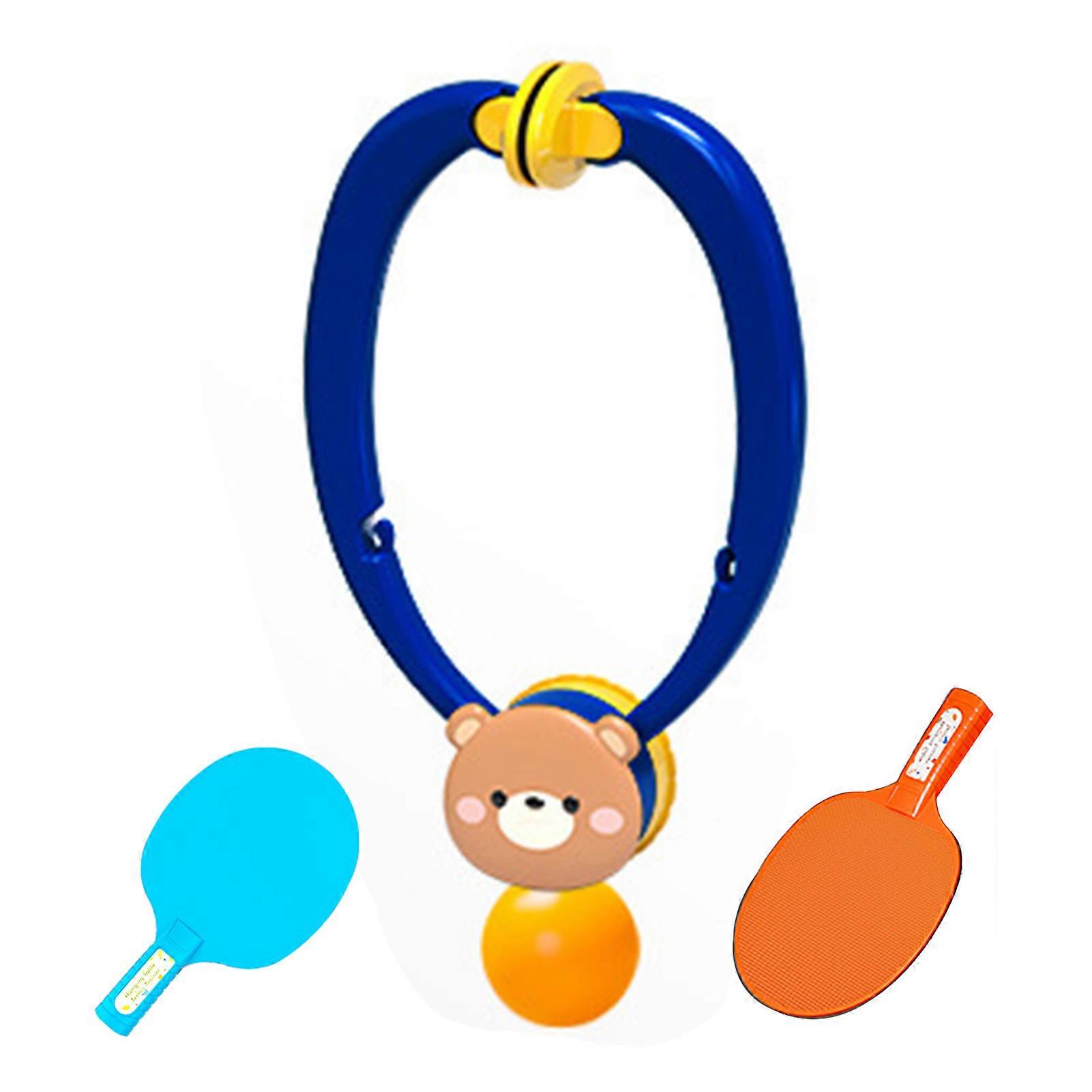 Table Tennis Training Device Equipment Indoor Table Tennis Self Training Set Hanging Pingpong Trainer Blue