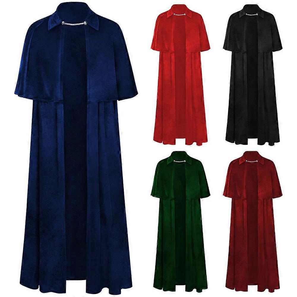 5 colour gold velvet vampire cos cape party death cos cloak