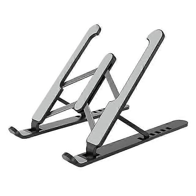 Foldable Portable Adjustable Laptop Desktop Stand Tray Black