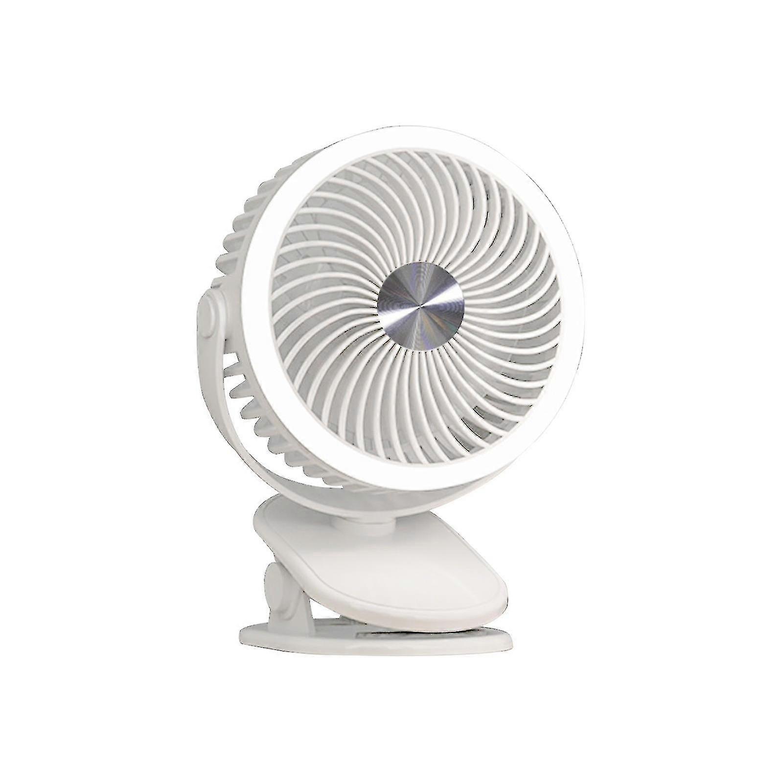 Portable Fan, Versatile Fan, Personal Desk Fan, Usb Rechargeable Fan With Led Light, Clip Fan