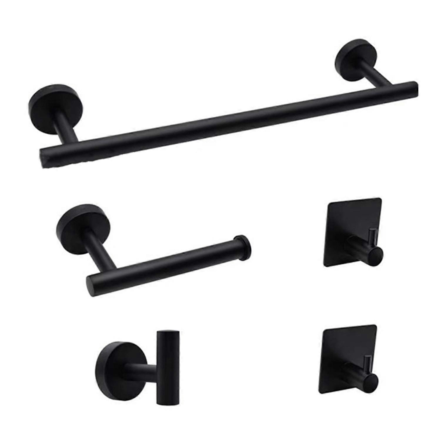 Towel Bar Storage Rack Bathroom Hardware Set Polished Surface Easy to Clean Fingerprint-Resistant