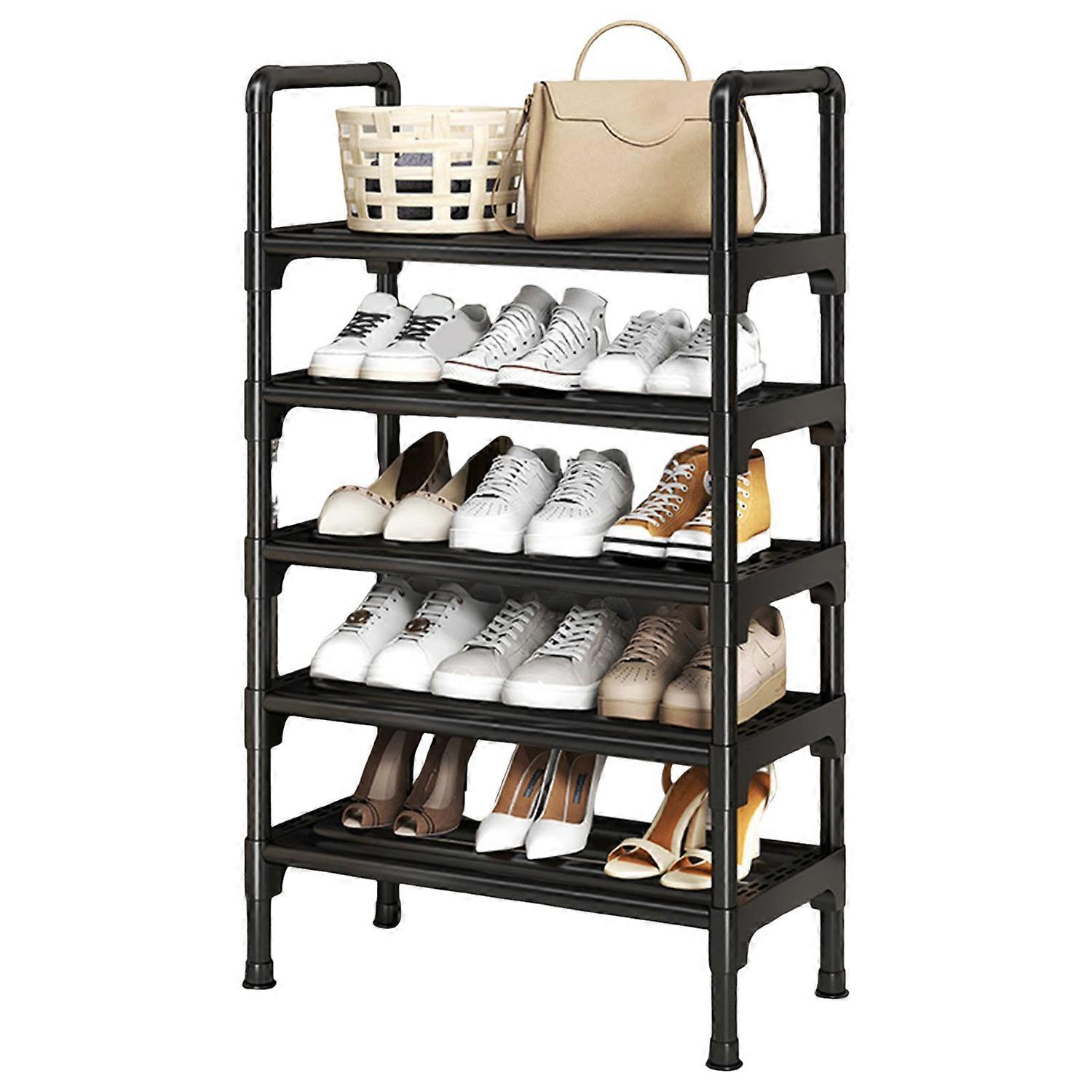 Stackable Shoe Rack Storage Organizer Rustproof Strong Load-bearing Easy Assembly Entryway Hallway
