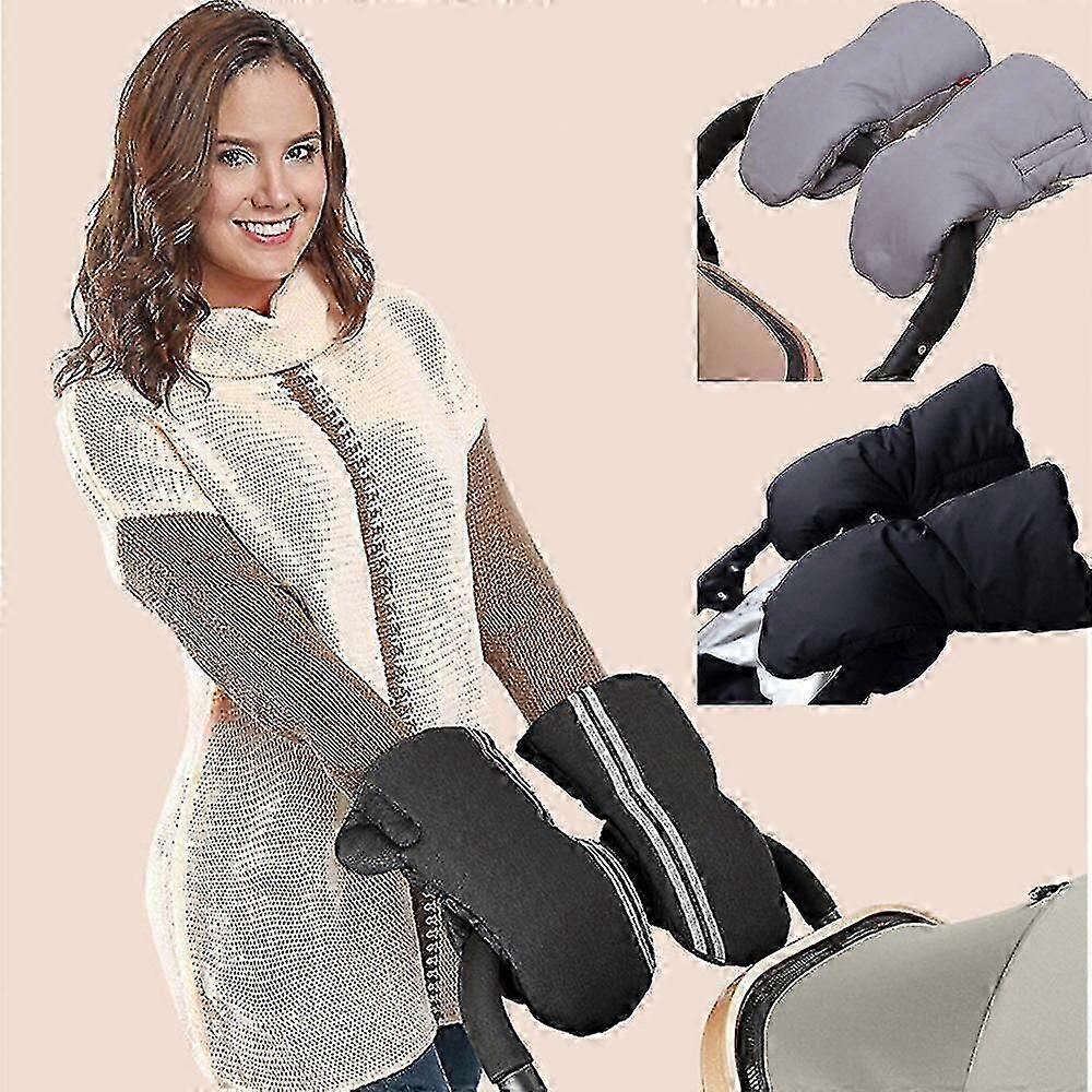 Winter Warm Stroller Gloves Waterproof Gloves Pram Accessory Stroller Mitten Winter Warm Gloves Pram Hand Muff Mitten Baby