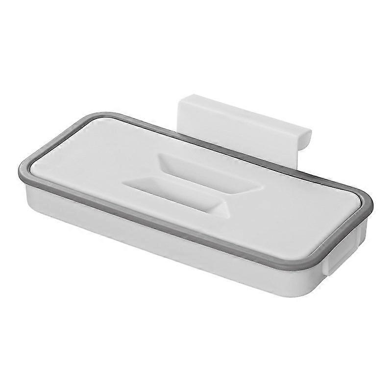 Papirposeholder med låg til dørmontering