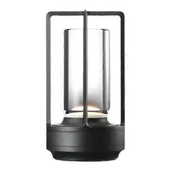Portable Metal Table Lamp Touch Control Adjustable Dimmable Flicker Free Rechargeable Cordless Battery Powered Small Desk Lamp