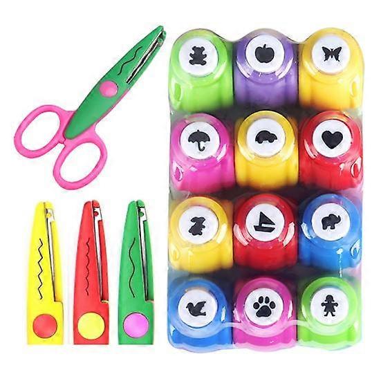 Kids DIY Craft Hole Punch Set Safe Material Develop Fine Motor Skills Inspire Easy to