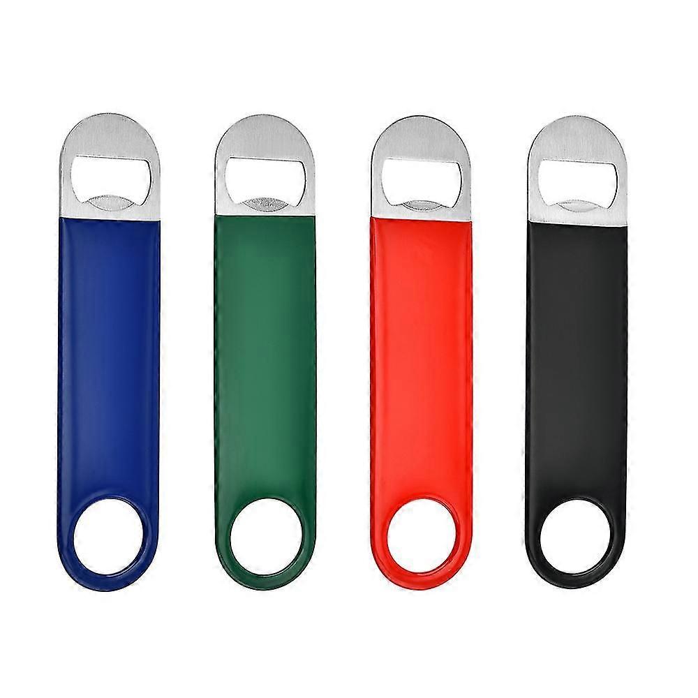 Bartender Bottle Opener - Stainless Steel Flat Bottle Opener For Bar