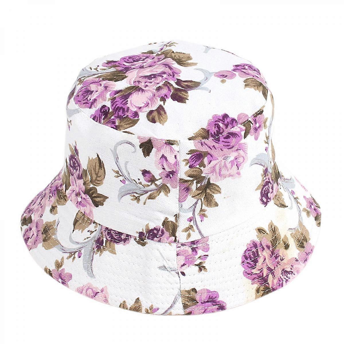 Wekity Unisex Print Double-Side-Wear Reversible Bucket Hat  (HATF012)