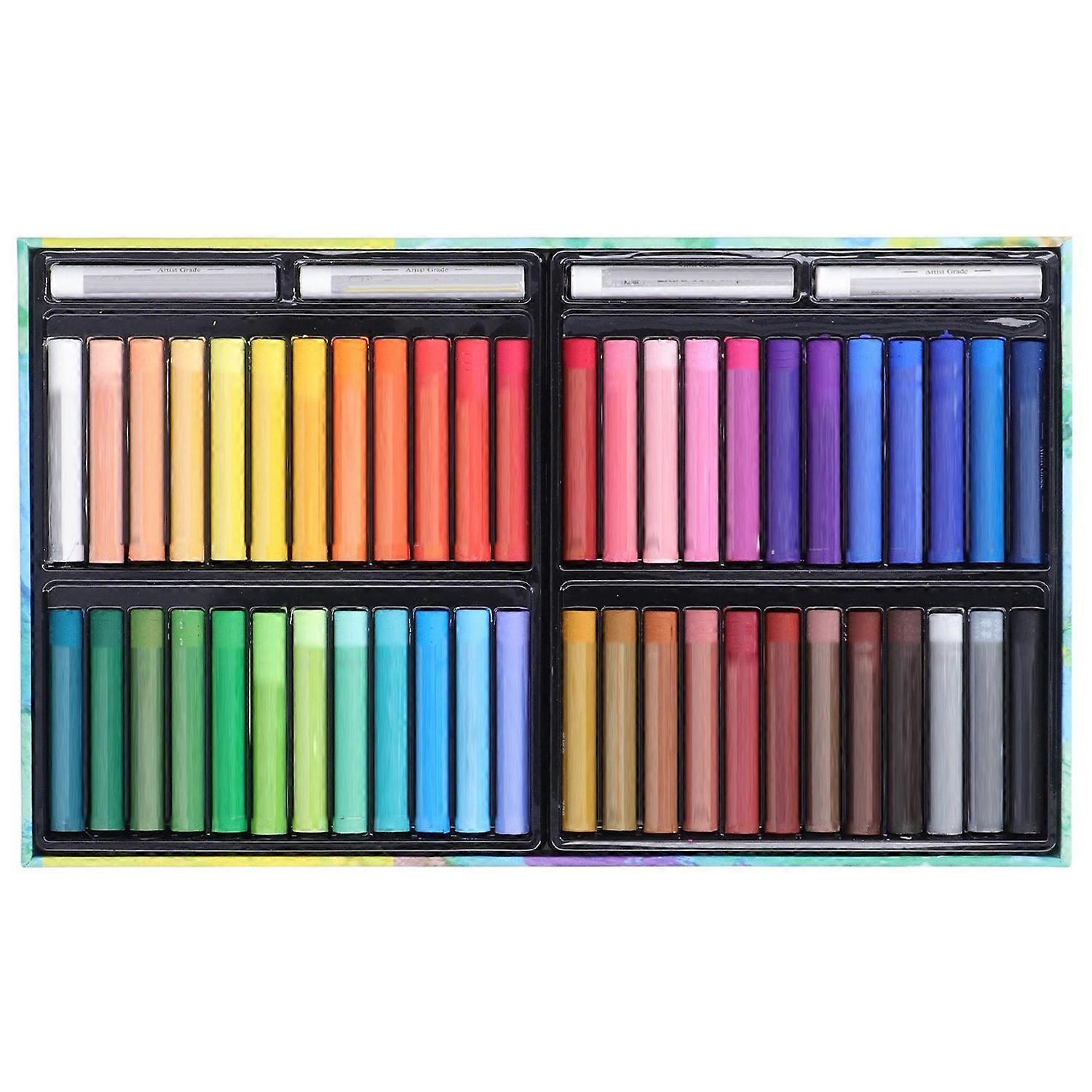 52Pcs Huile Pastel Ensemble Riche Couleurs Vives Texture Unique Écrire Douceur Forte Adhérence Pastels Art Su