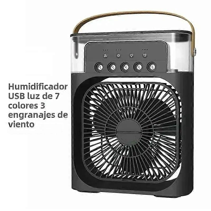Portable Fan with LED Light and Water Humidifier 3 in 1 USB Home Electric Fan with Mist Maker Toy