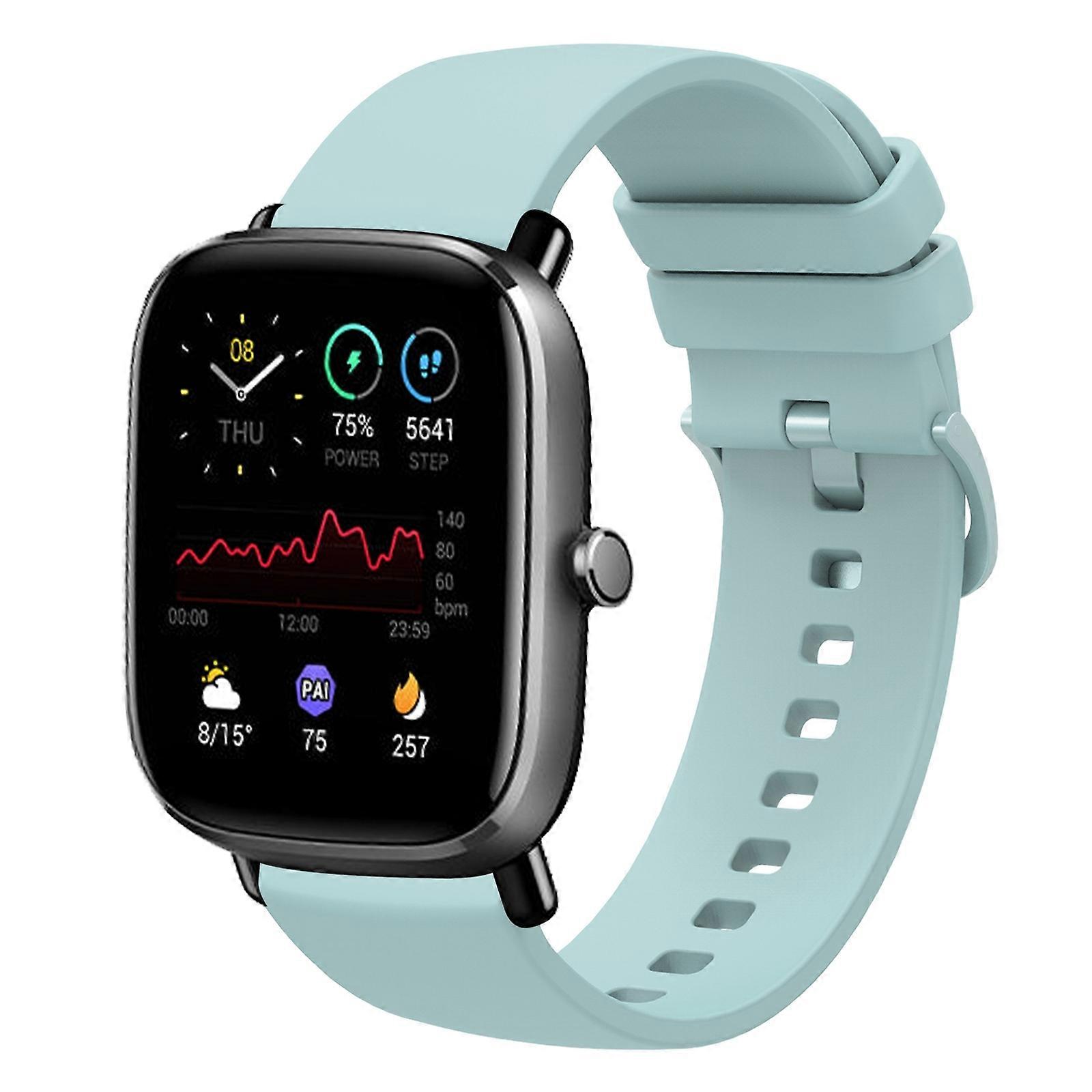 For Amazfit GTS 2 Mini 20mm Solid Color Soft Silicone Watch Band