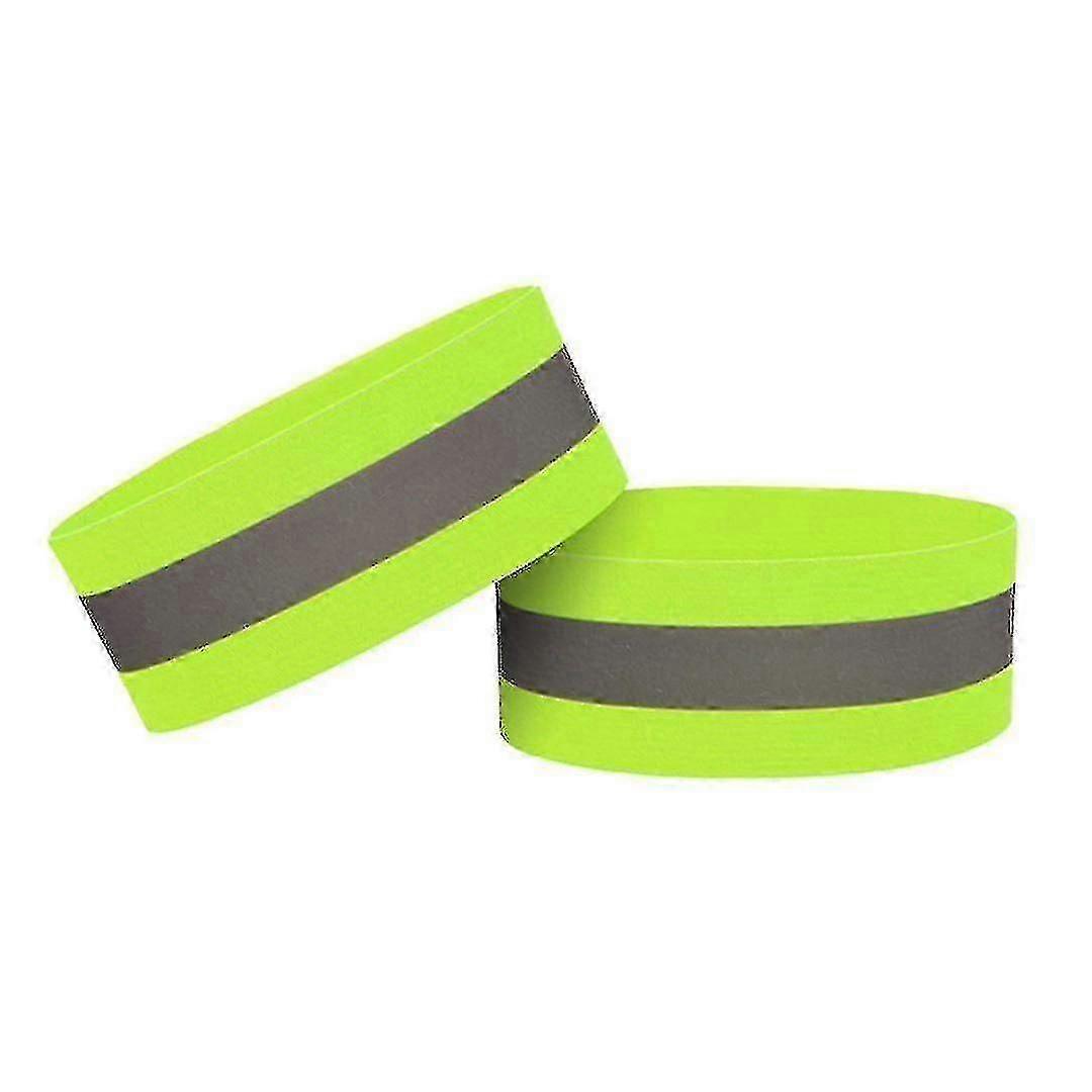 4pcs High Visibility Armbands, Highly Reflective Belt High Vis Belt, Reflective Running Reflector Strip For Arm Or Ankle-yyc-YUHAO