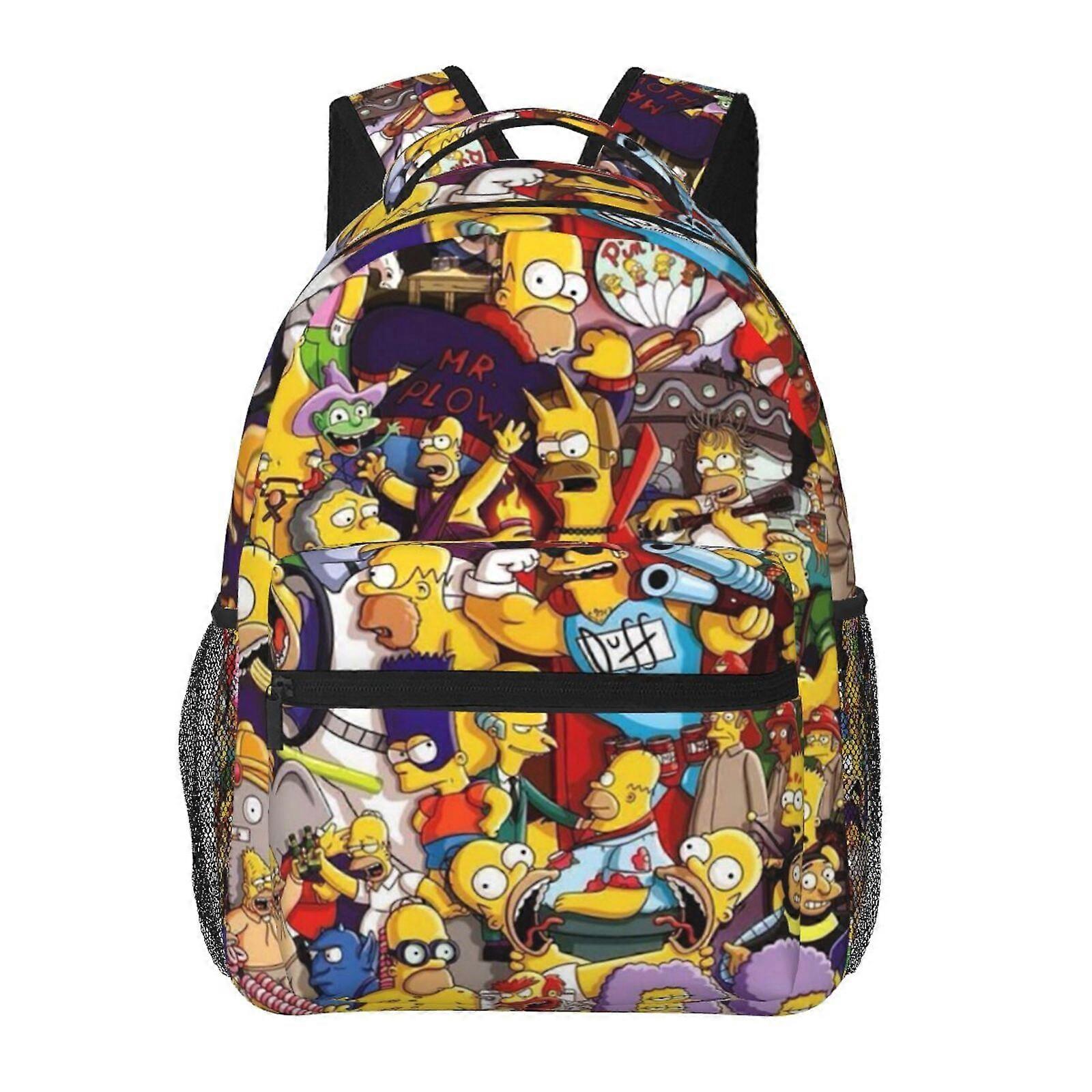 حقيبة ظهر YL244 سمبسون حقيبة ظهر للكمبيوتر المحمول السفر المشي لمسافات طويلة حقيبة ظهر أزياء عارضة حقيبة مدرسية حقيبة كتف مطبوعة للأطفال البالغين244