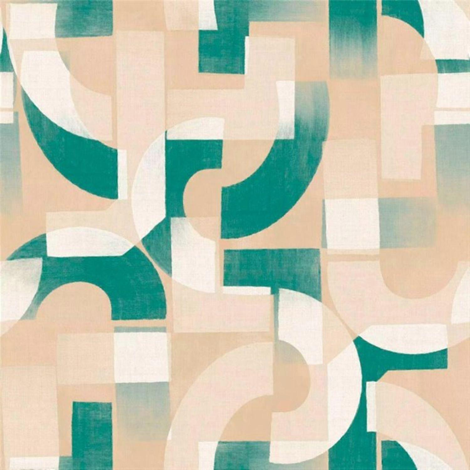 Grandeco Karuna Green Wallpaper