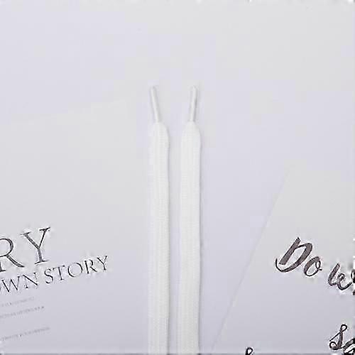 3 par 6 dobbeltlags flatvevde skolisser (hvite)