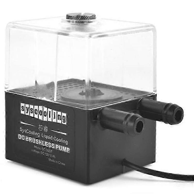 Ultra-Quiet -300T Wasserpumpenset für PC CPU Flüssigkeitskühlsystem DC 12V 4W 150Ml Wassertank Klein f74