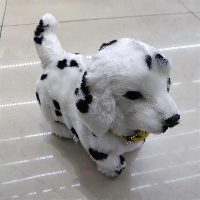 Spotted dog#  Electric plush simulation induction walking dog light control toy new exotic touch simulation dog