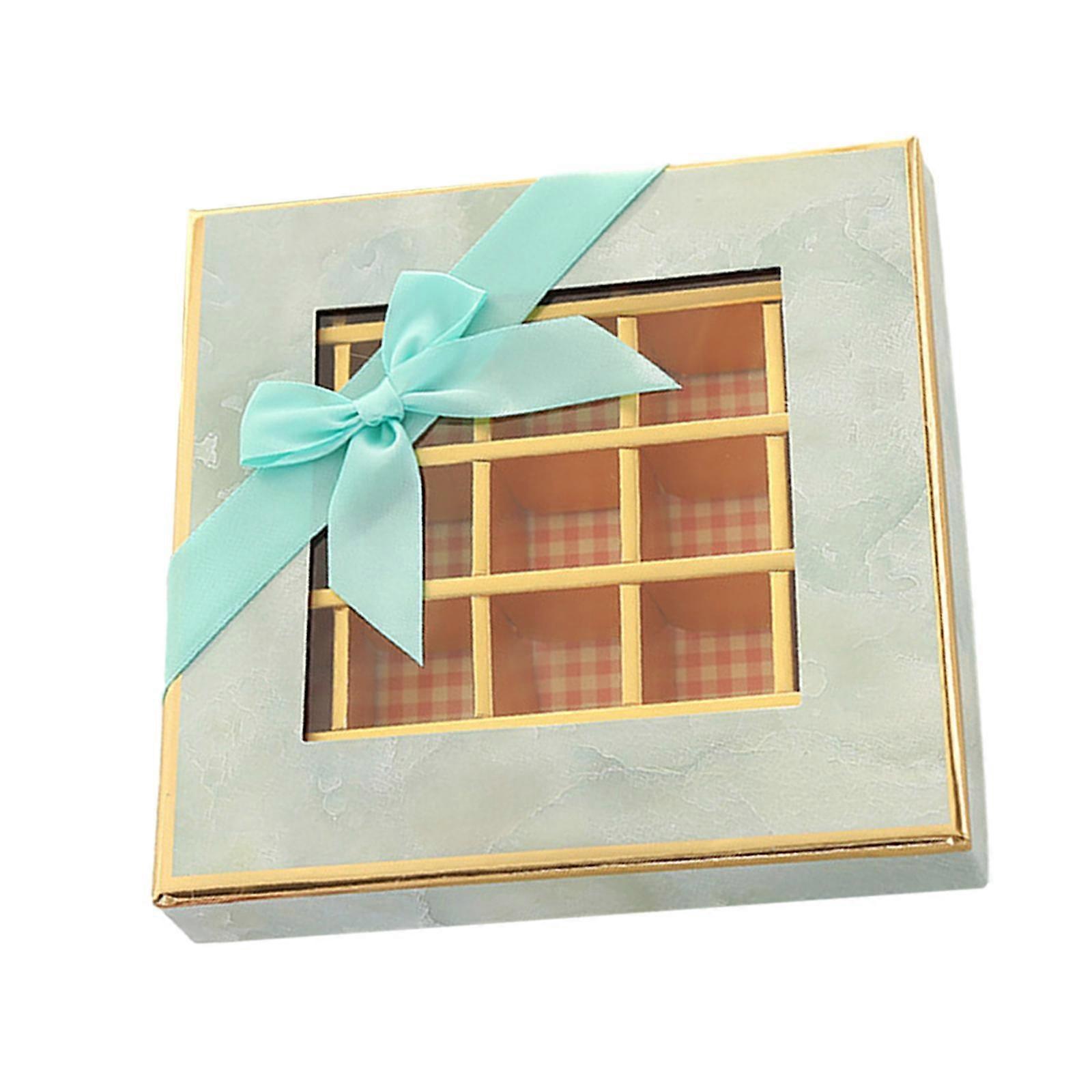 Chocolate Box Empty 9 Grids Gift Box Multipurpose Valentines Cookie Boxes Candy